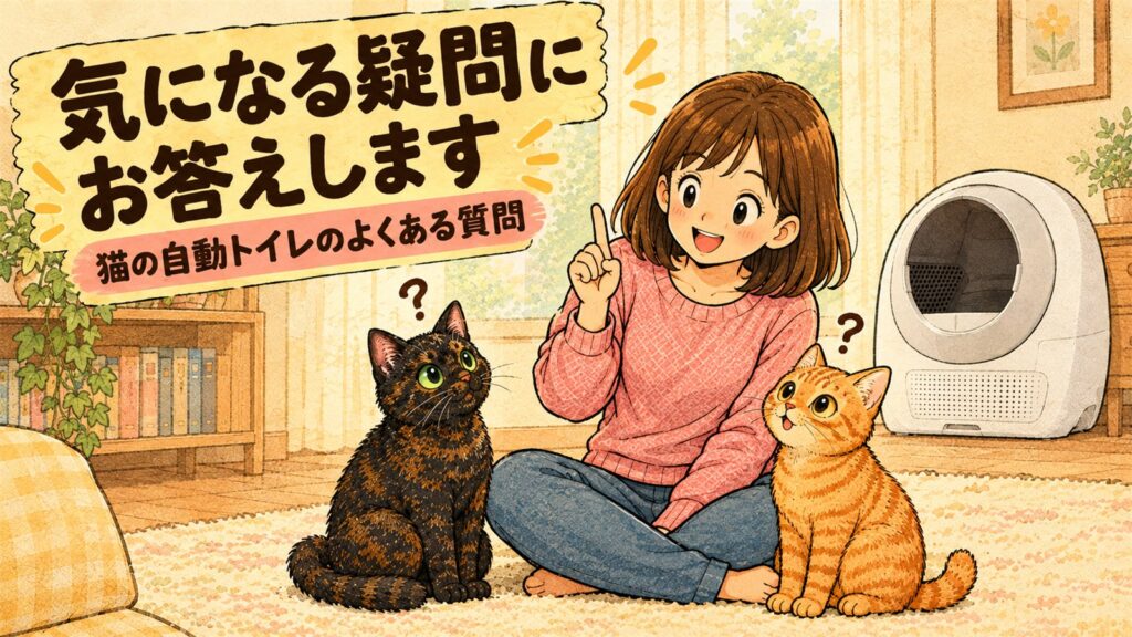 猫の自動トイレのデメリットに関するよくある質問のバナー