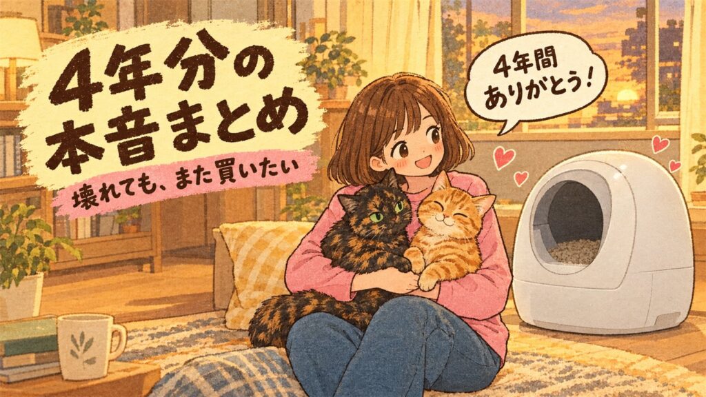 猫の自動トイレが壊れた夜のまとめバナー