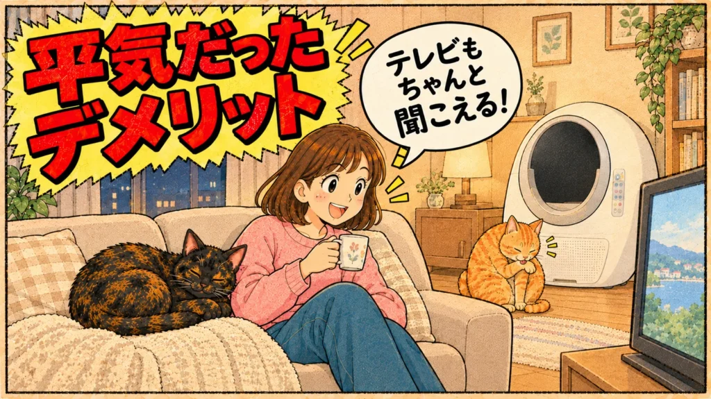 猫の自動トイレでよく心配されるけれど気にならなかったことを紹介するバナー